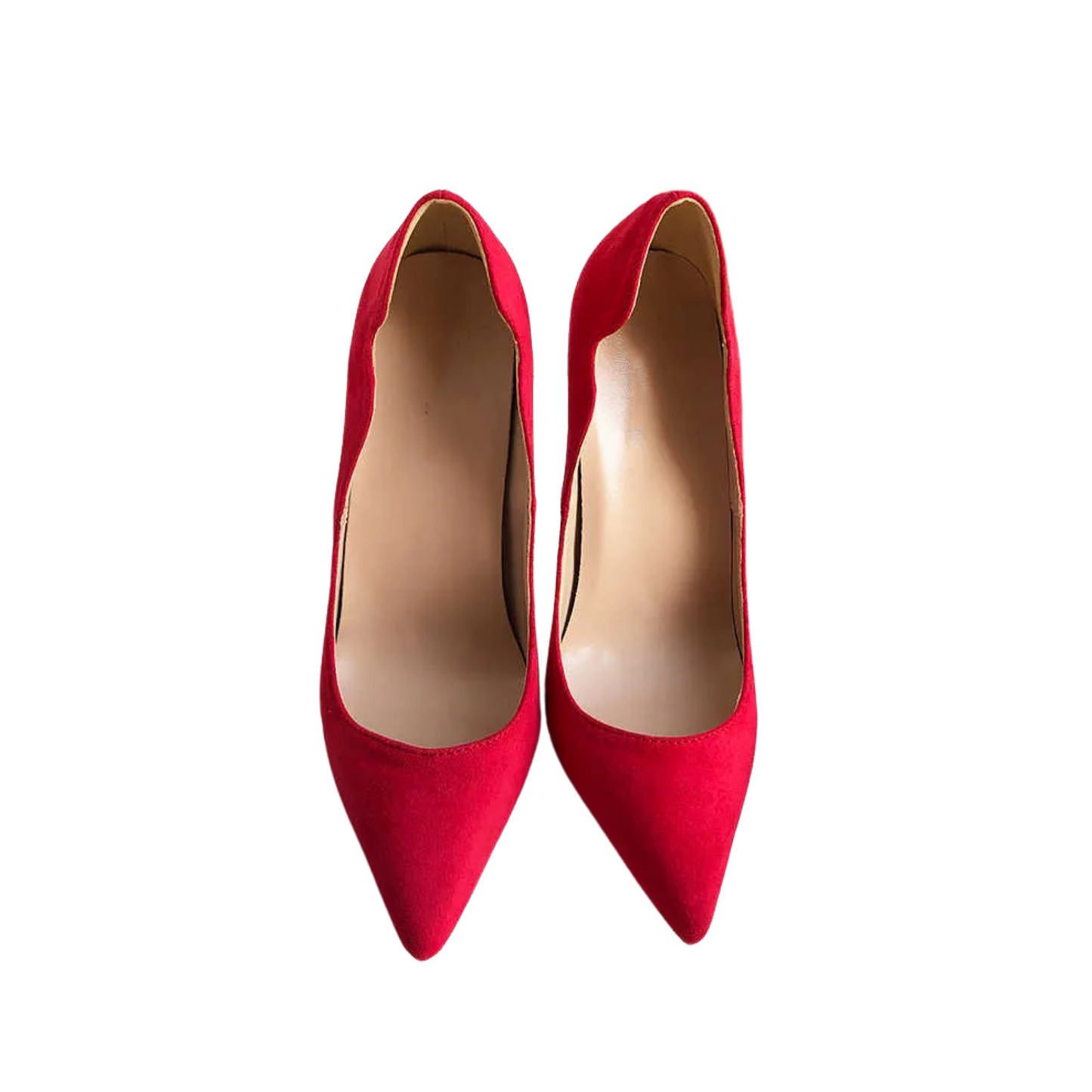 Classic High-Heeled Shoes | Red | Pointed Design