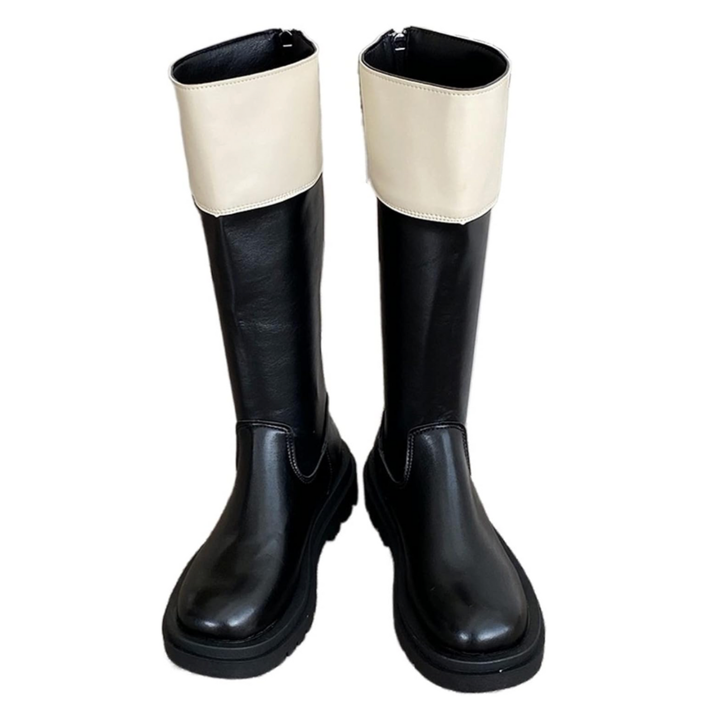 Women's Knee-High Fashion Boots | PU Leather | Square Heel | 2023 Trend