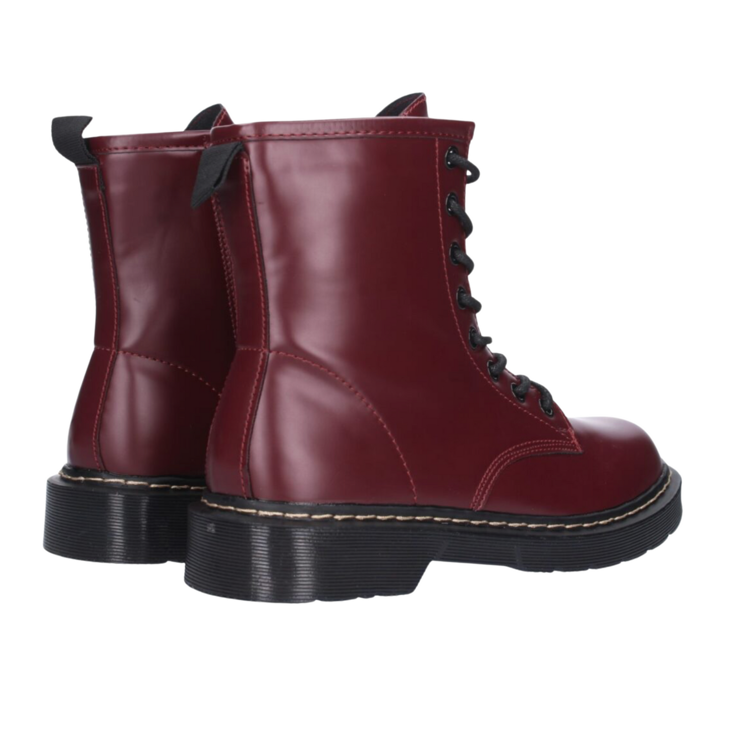 Three'd Women's Combat Boots | Lace-Up | Mid-Calf | Lug Sole