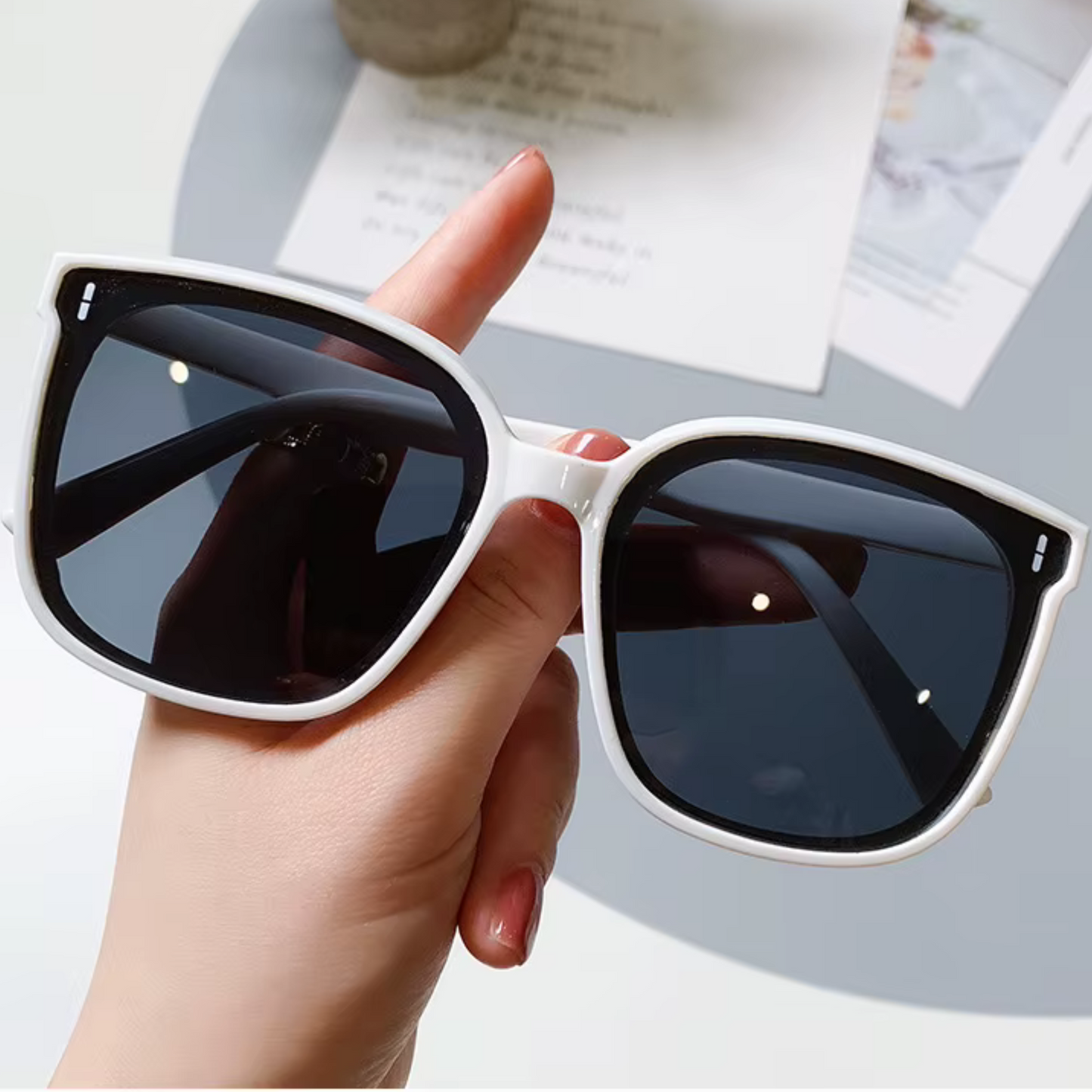 Classic Black Square Frame Sunglasses | Unisex Fashion Shades
