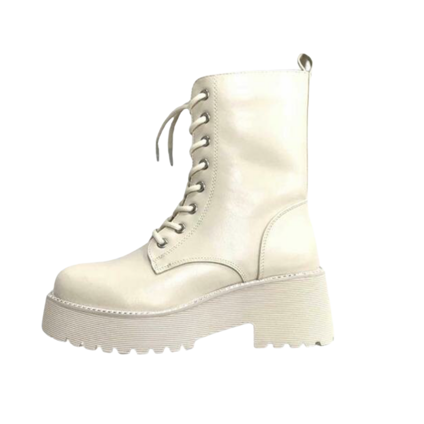 Enp Lus Women's Winter Boots | Faux Fur Lining | Beige