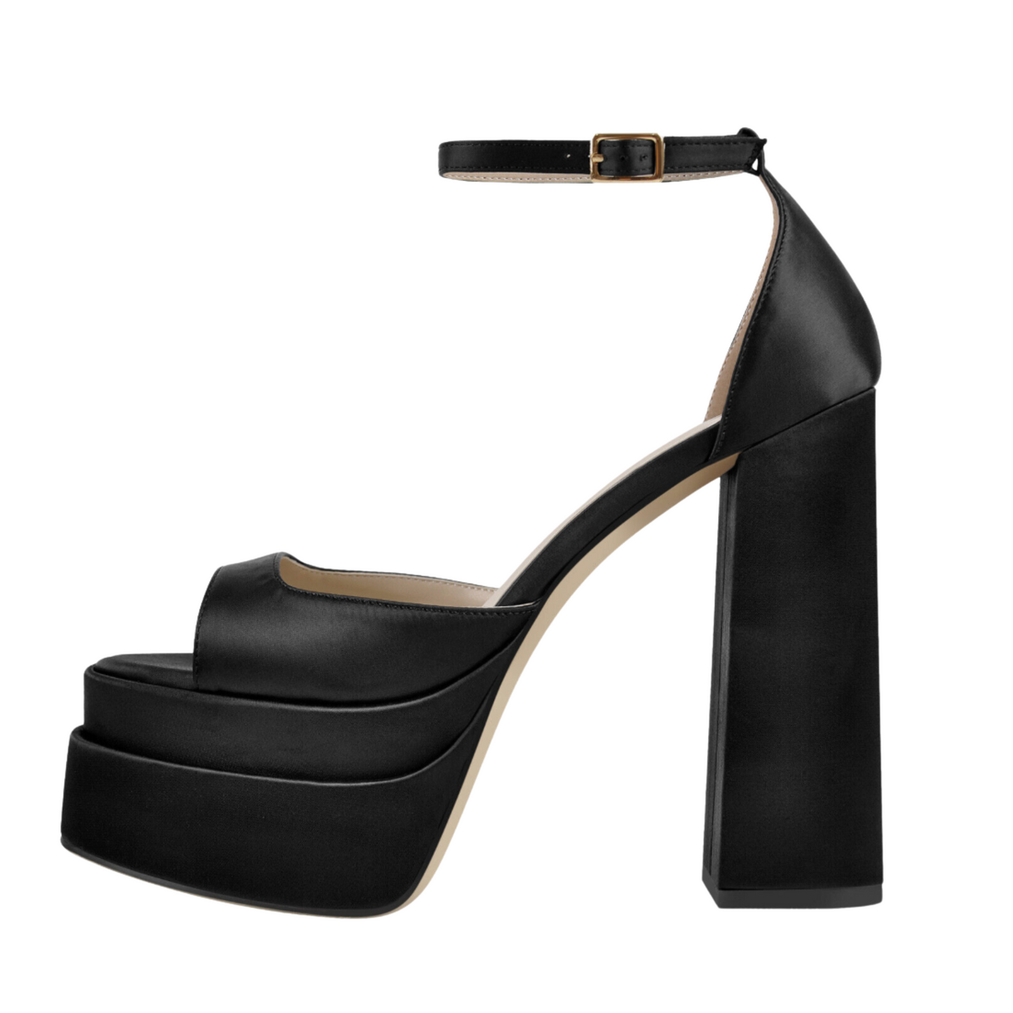 Women’s Noble Cocktail Cute Dress Platform Chunky Heels