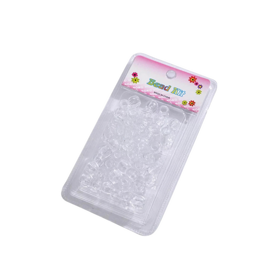 50pcs/bag Plastic Hair Beads | 5x12mm | Braiding Beads