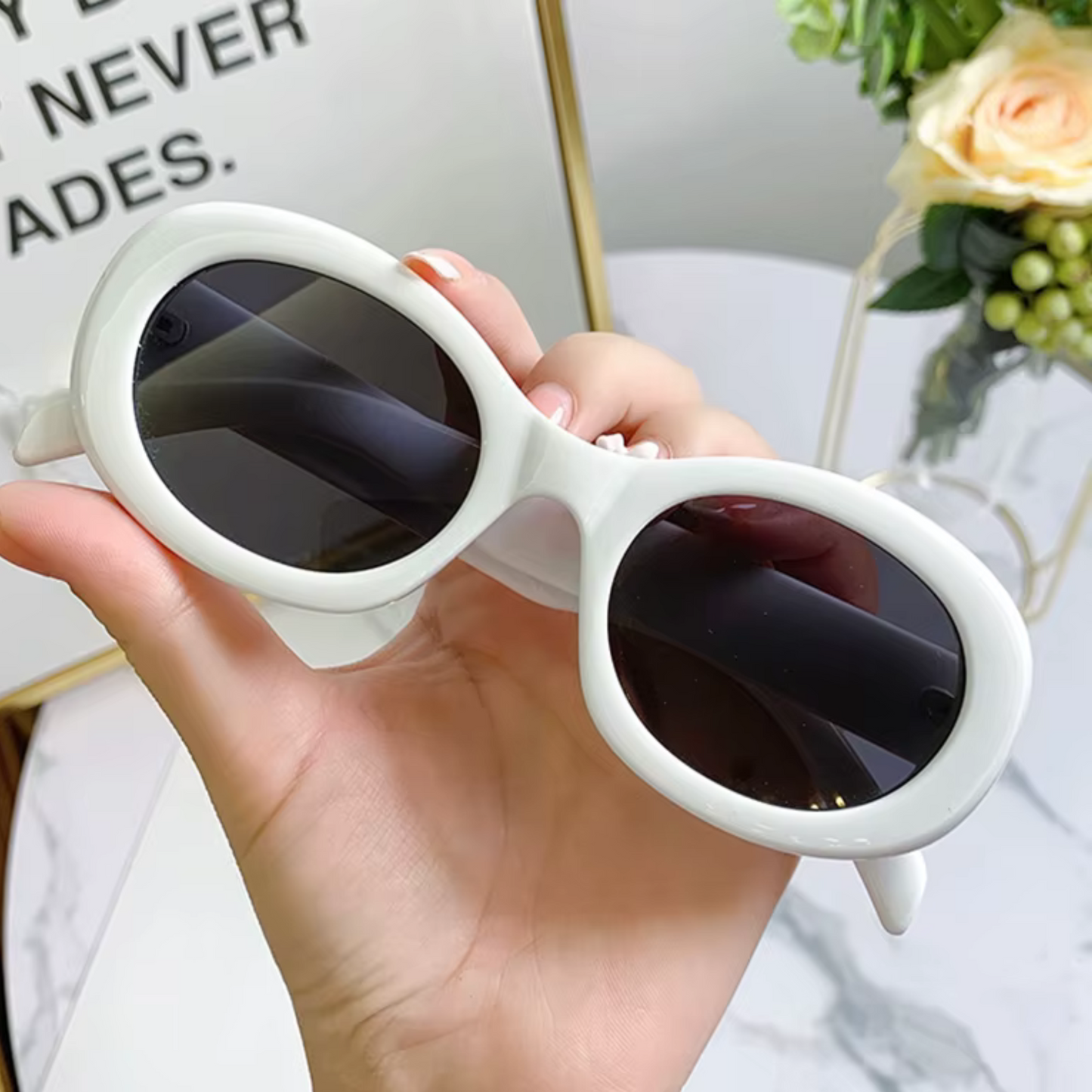 Vintage Oval Sunglasses | Designer-Inspired Women’s Shades