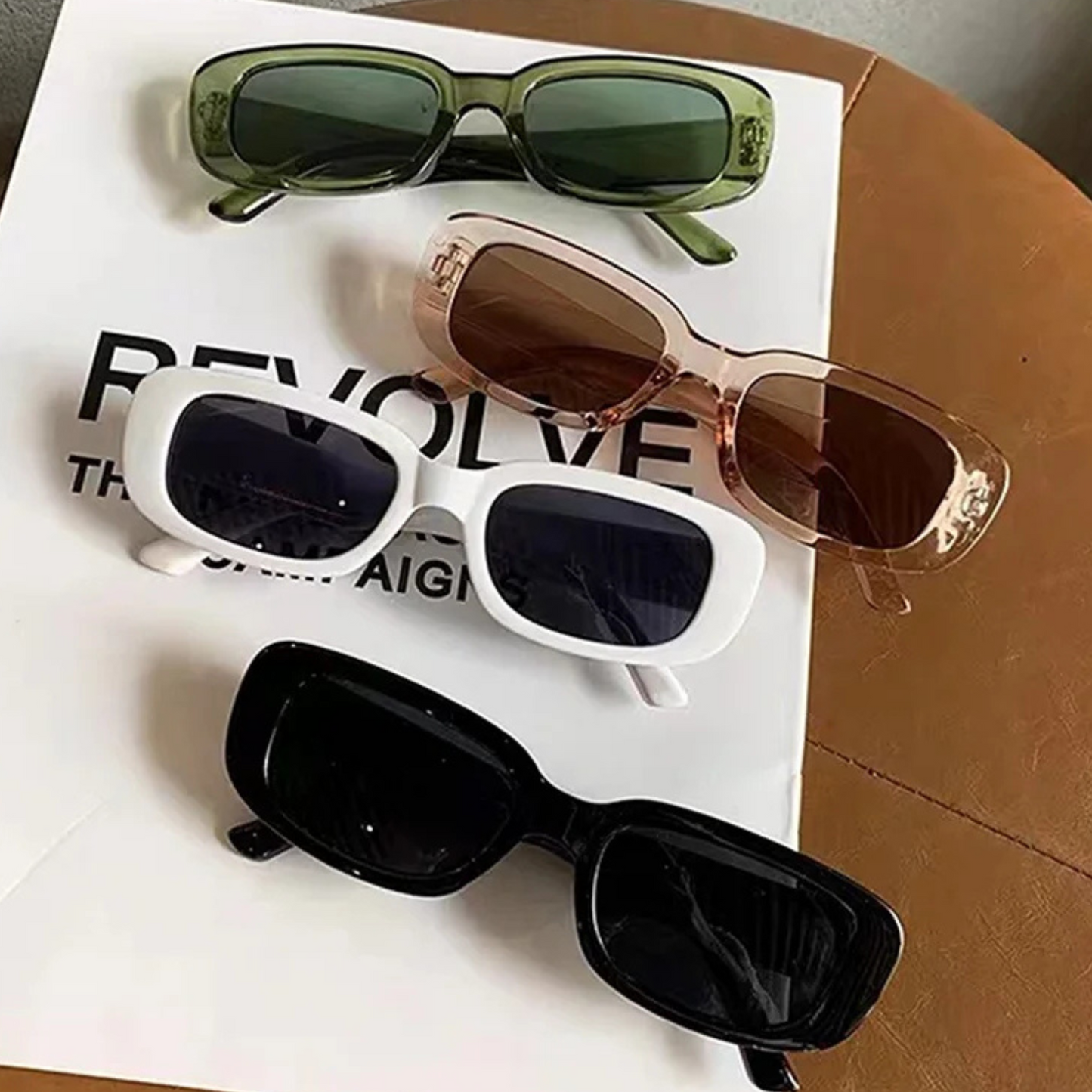 Fashionable Rectangular Small Frame Glasses